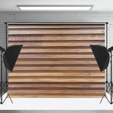 Lofaris Brown Slotted Wood Plaid Texture Backdrop For Photo